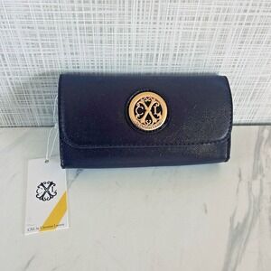 Clutch Wristlet CXL by Christian Lacroix Bali Caviar Clutch Wristlet Black New!